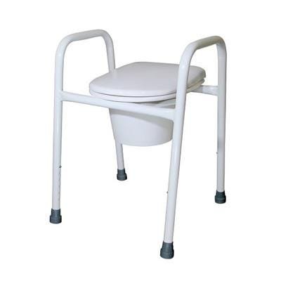 KCare Over Toilet Frame 45cm Seat with Splash Guard and Pan