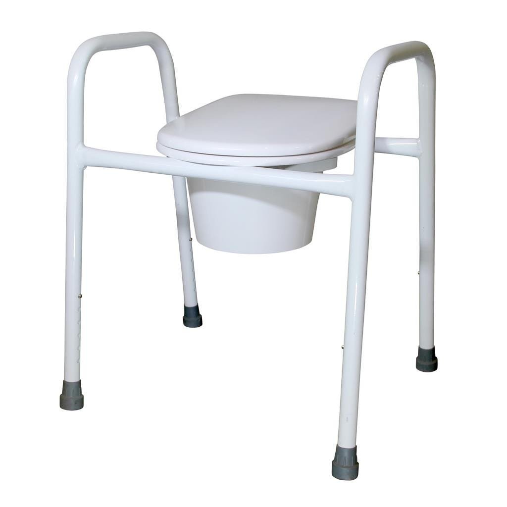 KCare Over Toilet Frame 52cm Seat with Splash Guard and Pan