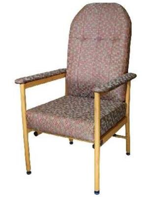 KCare Murray Bridge High Back Chair Fabric Dot Ruby 450mm 250kg