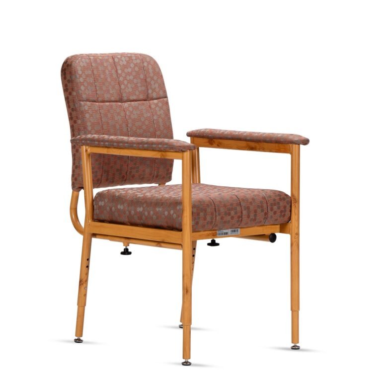 KCare Murray Bridge Low Back Chair Fabric Dot Ruby 450mm 250kg