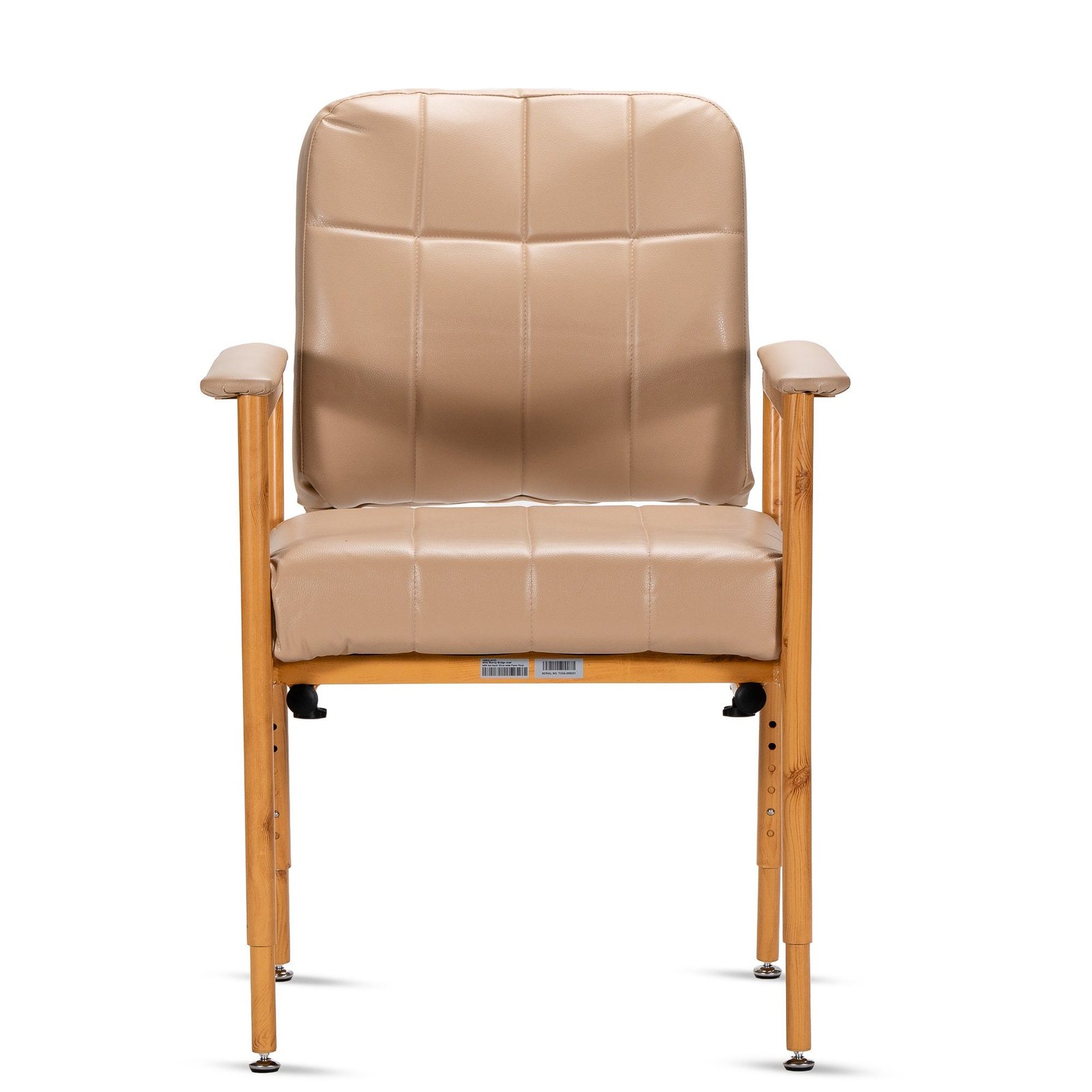 KCare Murray Bridge Low Back Chair Vinyl Fawn 600mm 250kg - Image 2