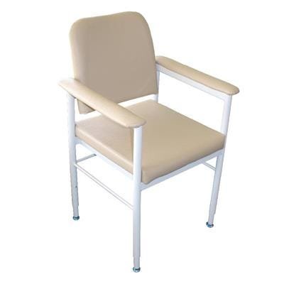 KCare Kingston Chair Aluminium Vinyl Fawn 520mm 200kg