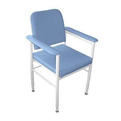 KCare Kingston Chair Steel Frame Vinyl Blue 450mm 160kg