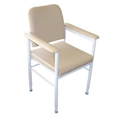 KCare Kingston Chair Steel Frame Vinyl Fawn 450mm 160kg