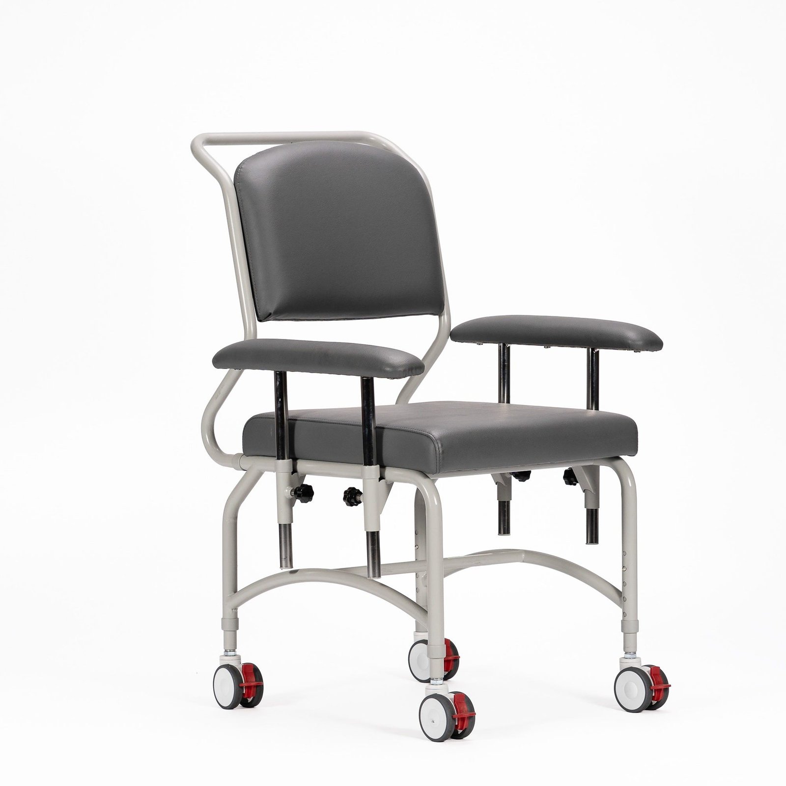 KCare Kingston Mobile Chair with Dropside Arms - Greystone