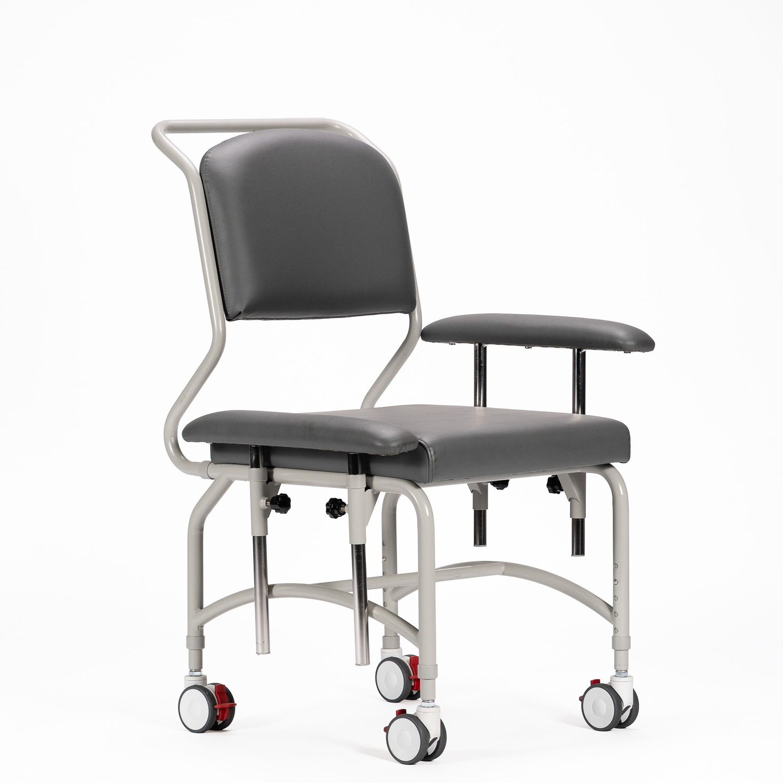 KCare Kingston Mobile Chair with Dropside Arms - Greystone - Image 3