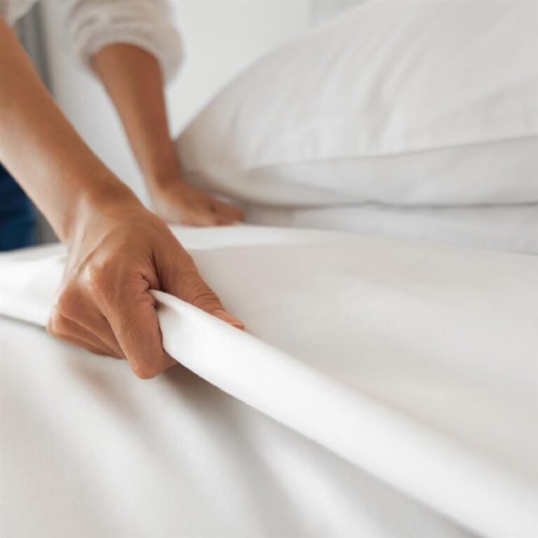 KCare Alivio Bed Linen Set - King Single 1000TC Cotton White