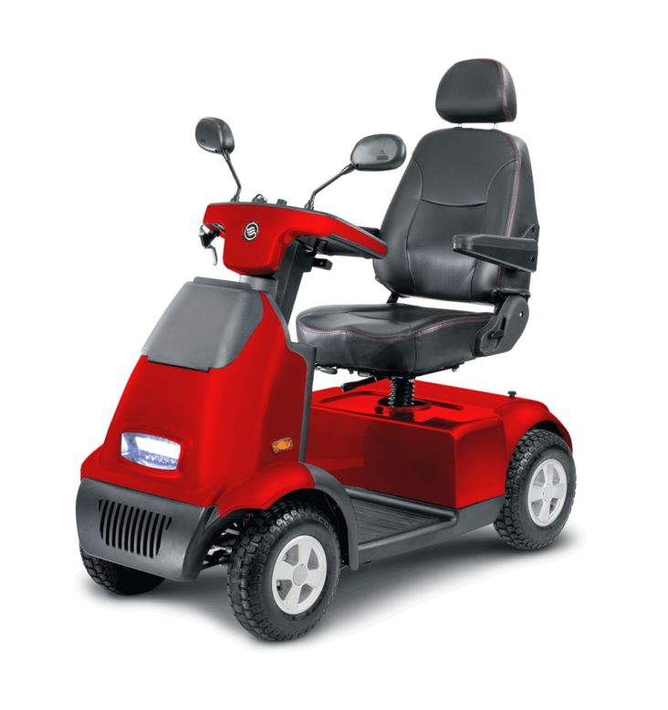 Afiscooter C4 Single Seat Scooter - Red
