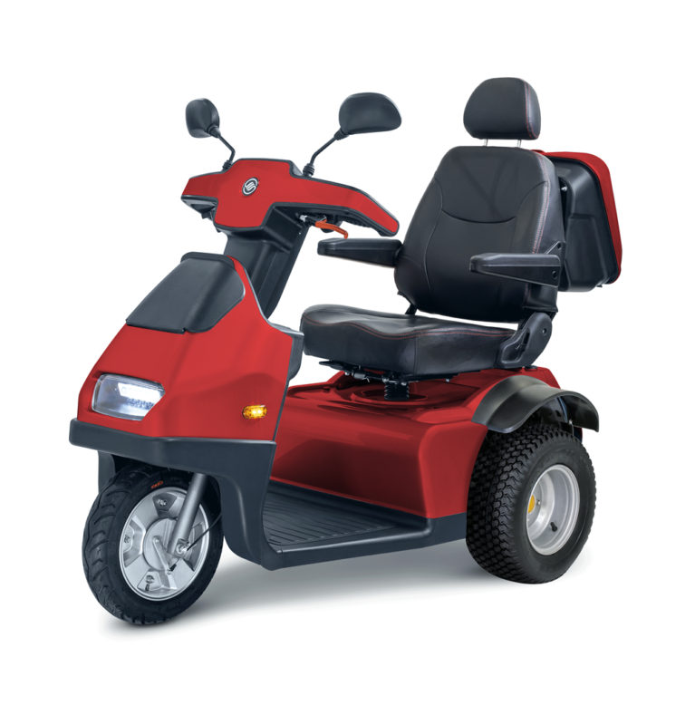 Afiscooter S3 Single Seat Scooter with Golf Tyre - Red