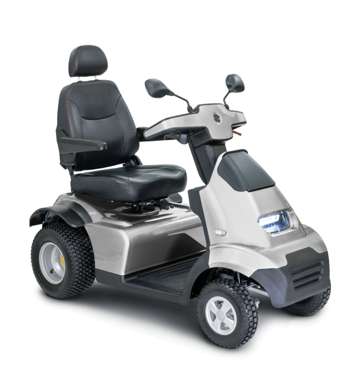 Afiscooter S4 Single Seat Scooter with Golf Tyre - Silver