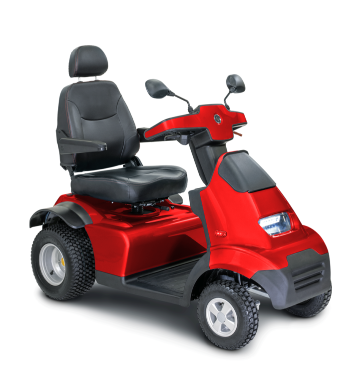 Afiscooter S4 Single Seat Scooter with Golf Tyre - Red