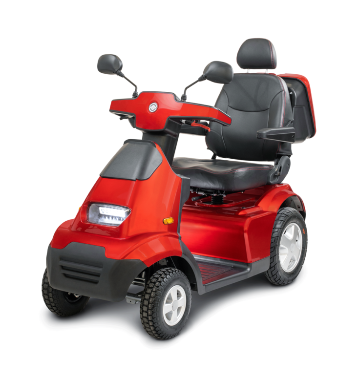 Afiscooter S4 Single Seat HD Scooter - Red