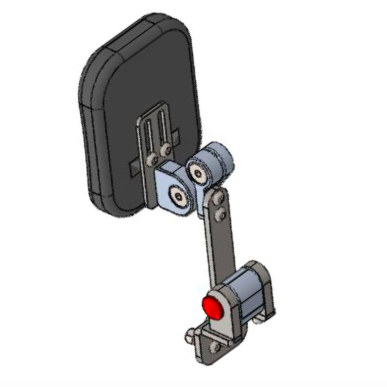 Hip/Thigh Support for REHAB Commode with 35mm Extension - Left