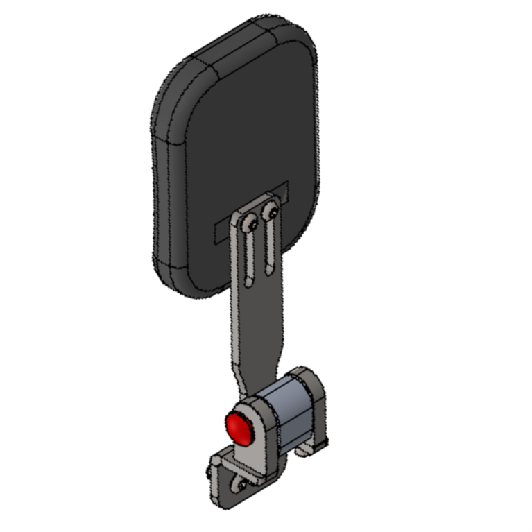 Hip/Thigh Support for REHAB Commode with Fixed Height - Left