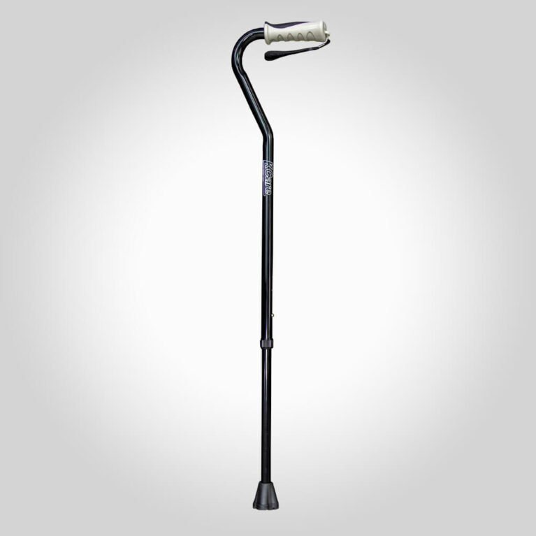 KCare Swan Neck Cane - Anodised Black