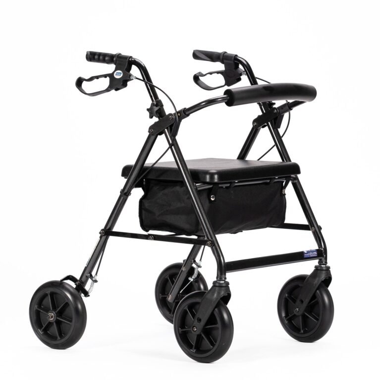 KCare Bowls Walker - 8'' Soft PU Wheels - Black Aluminium