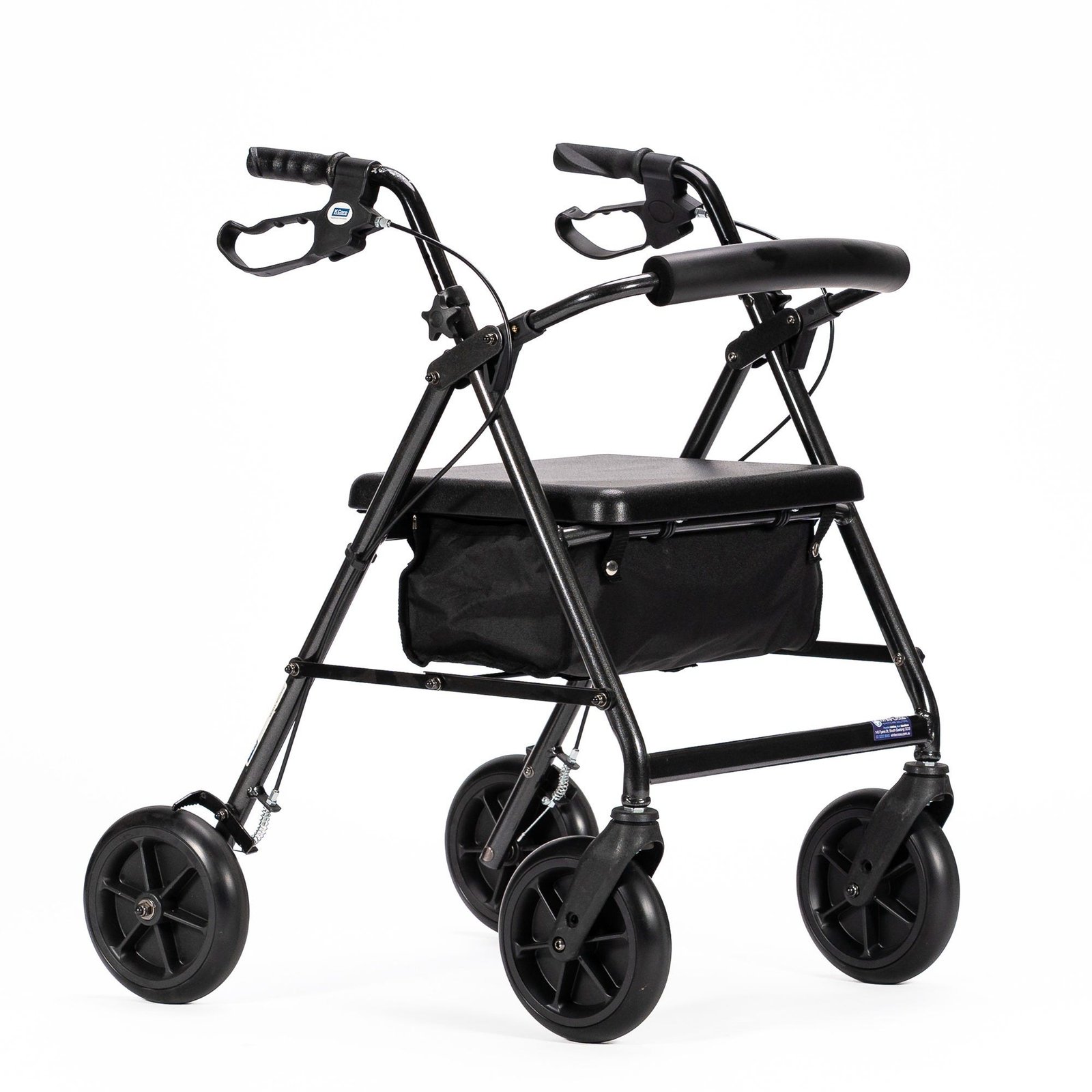 KCare Bowls Walker - 8'' Soft PU Wheels - Black Aluminium