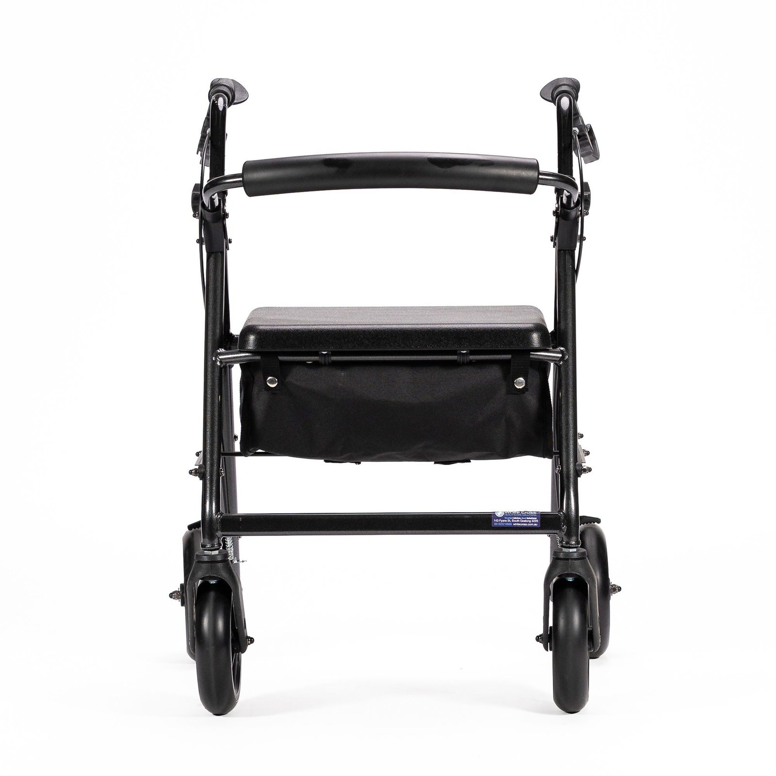 KCare Bowls Walker - 8'' Soft PU Wheels - Black Aluminium - Image 3