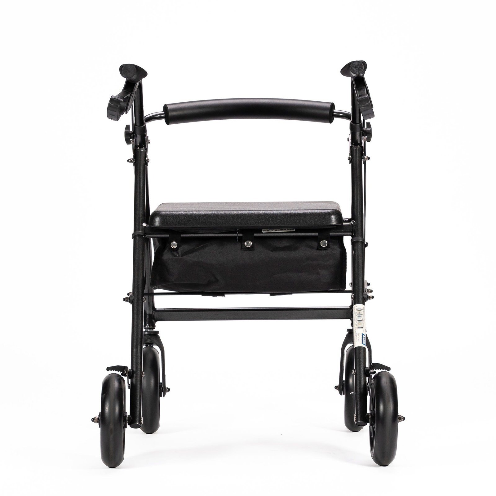 KCare Bowls Walker - 8'' Soft PU Wheels - Black Aluminium - Image 4