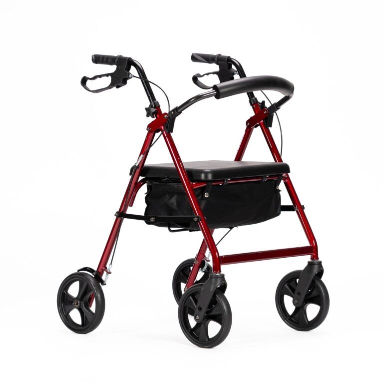KCare Premium 8'' Walker - Standard - Red Aluminium - SWL 200kg