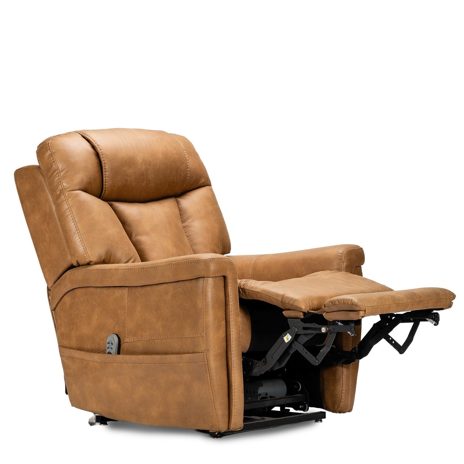 K Care Alivio Michelangelo 4-Motor Electric Lift Recliner Chair in Light Brown - Image 2