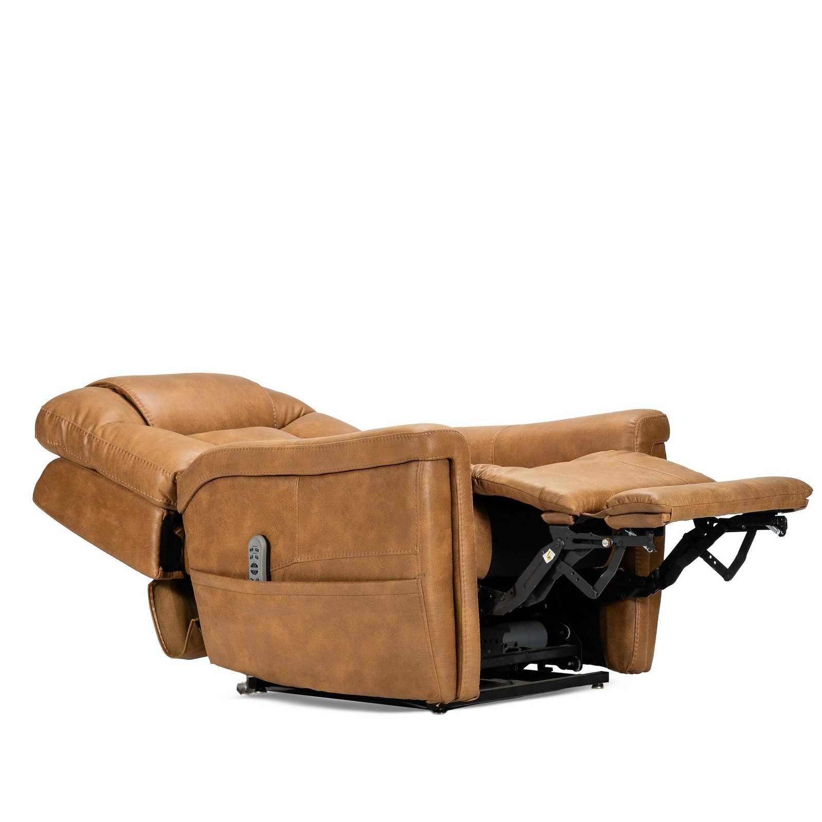 K Care Alivio Michelangelo 4-Motor Electric Lift Recliner Chair in Light Brown - Image 3