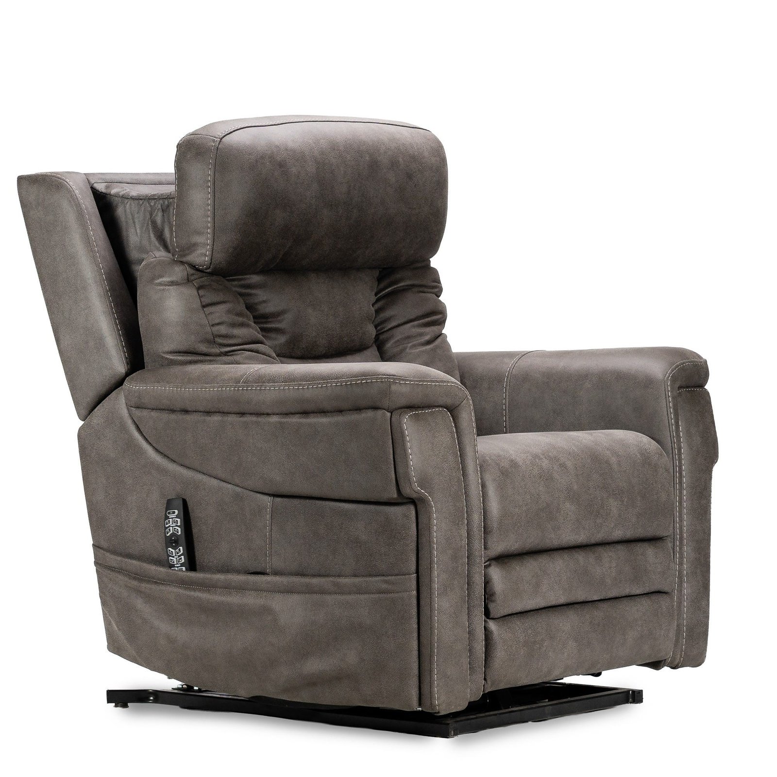 K Care Alivio Donatello Petite Plus Multi-Function 5-Motor Electric Lift Recliner Chair in Grey - Image 6