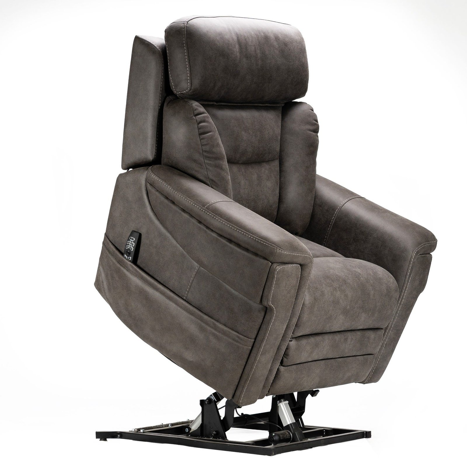 K Care Alivio Donatello Petite Plus Multi-Function 5-Motor Electric Lift Recliner Chair in Grey - Image 8