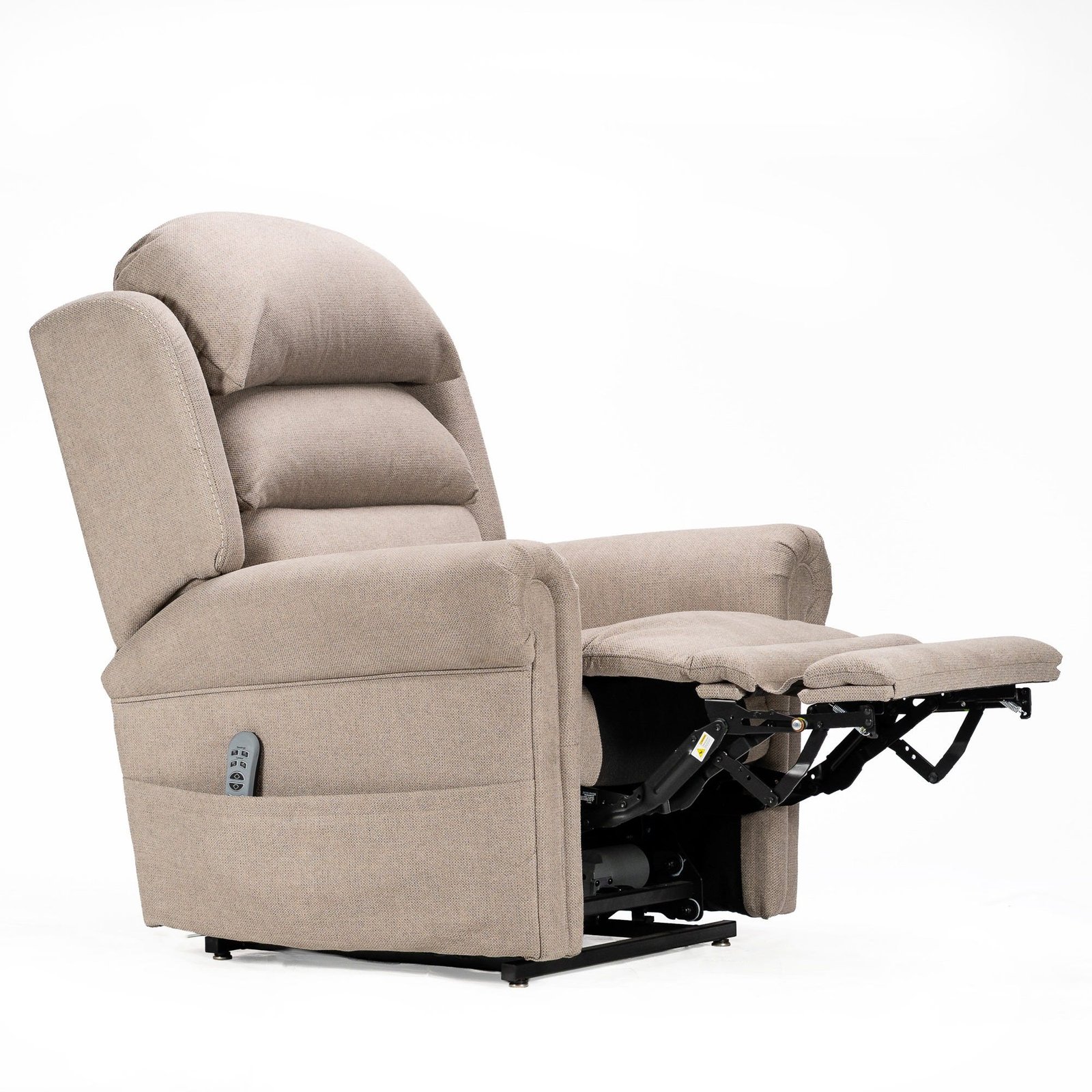 K Care Alivio Donatello Merino 3 Roll Back 4-Motor Electric Lift Recliner Chair – Standard Back in Light Grey - Image 2
