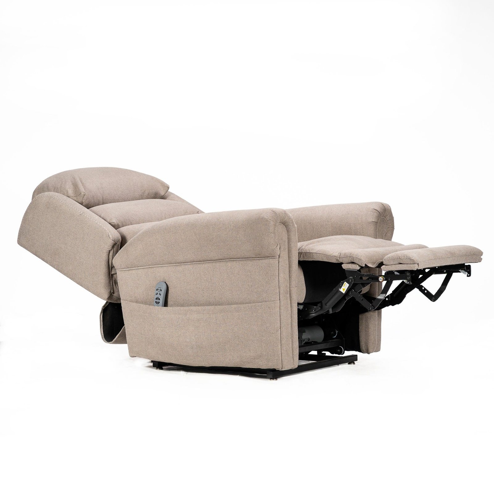 K Care Alivio Donatello Merino 3 Roll Back 4-Motor Electric Lift Recliner Chair – Standard Back in Light Grey - Image 3