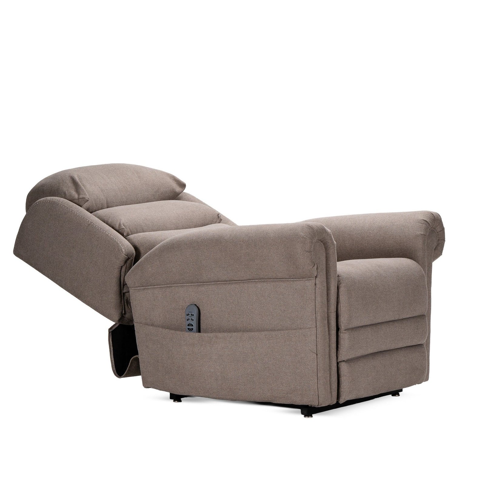 K Care Alivio Donatello Merino Tall Back 4-Motor Electric Lift Recliner Chair – Tall Back in Grey - Image 4