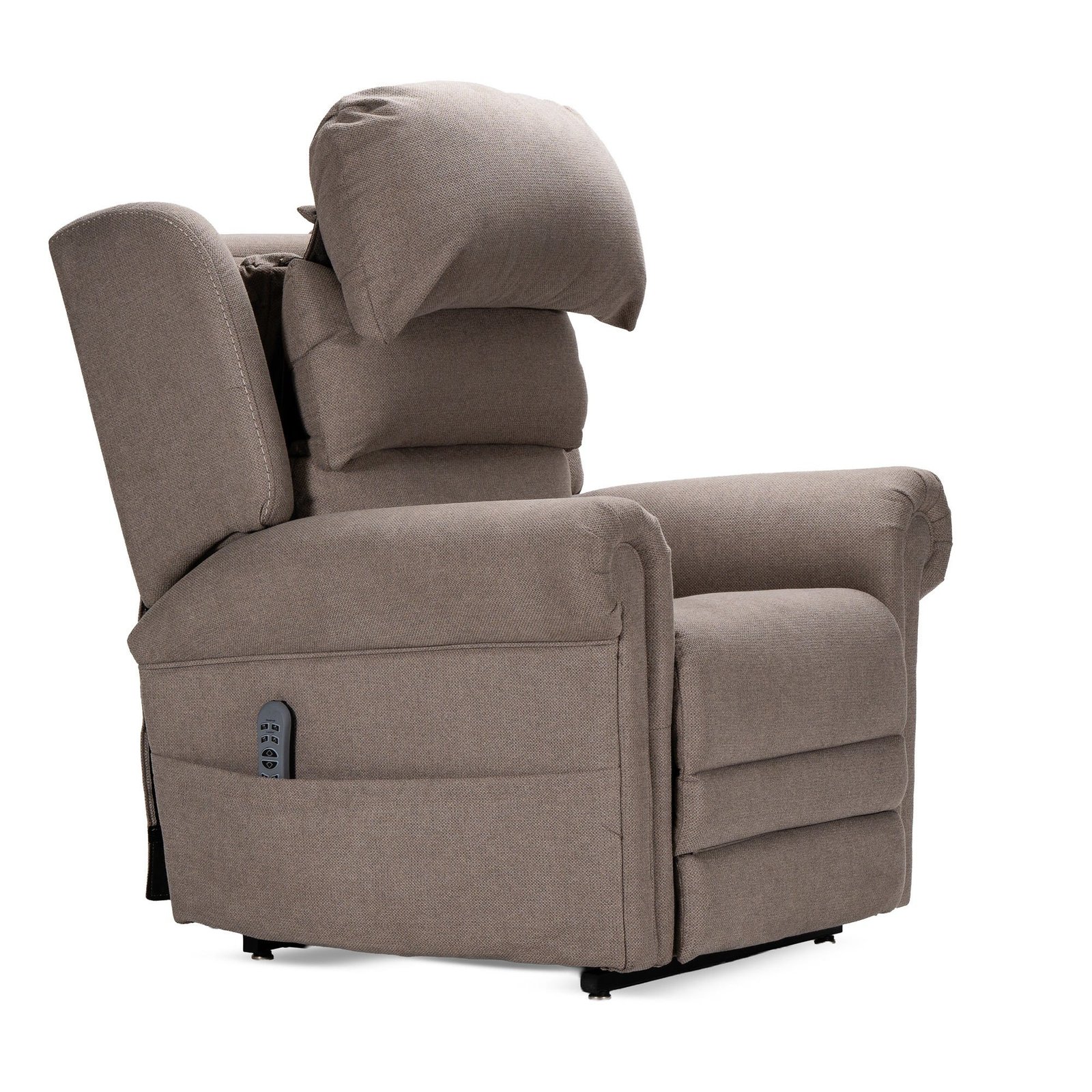 K Care Alivio Donatello Merino Tall Back 4-Motor Electric Lift Recliner Chair – Tall Back in Grey - Image 5