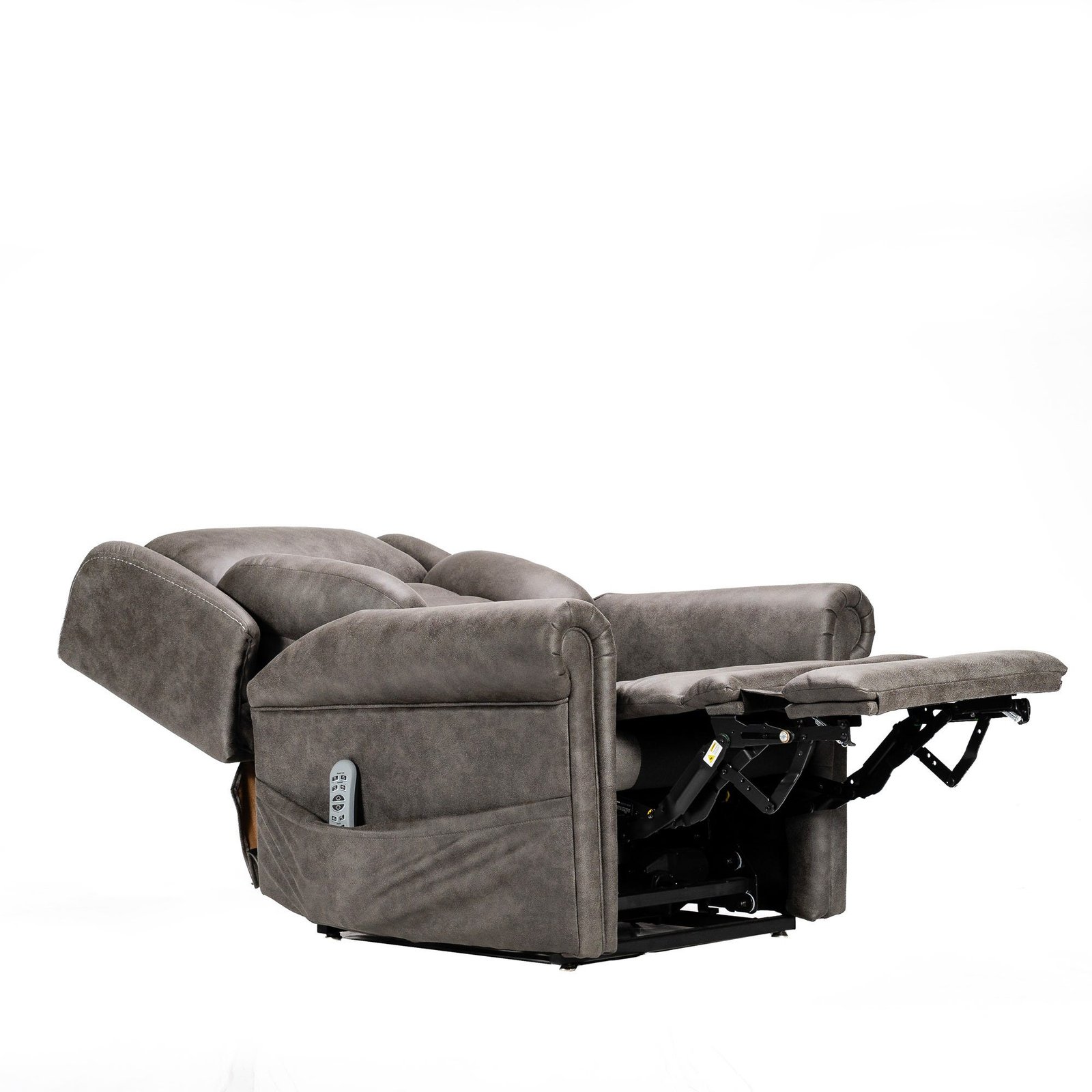 K Care Alivio Donatello Petite 4-Motor Electric Lift Recliner Chair Lateral Support Back in Black - Image 2