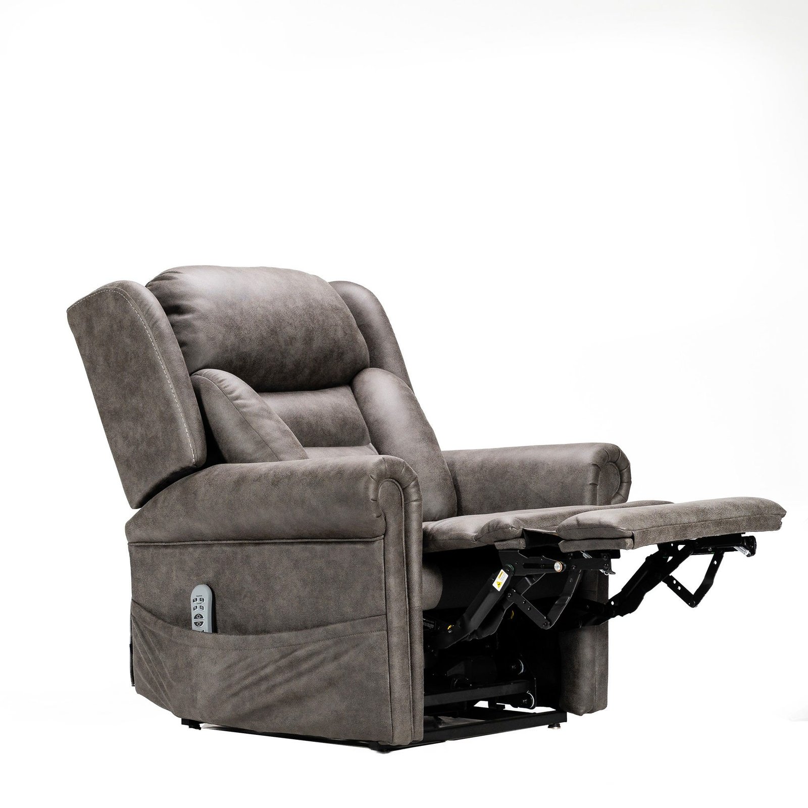 K Care Alivio Donatello Petite 4-Motor Electric Lift Recliner Chair Lateral Support Back in Black - Image 3