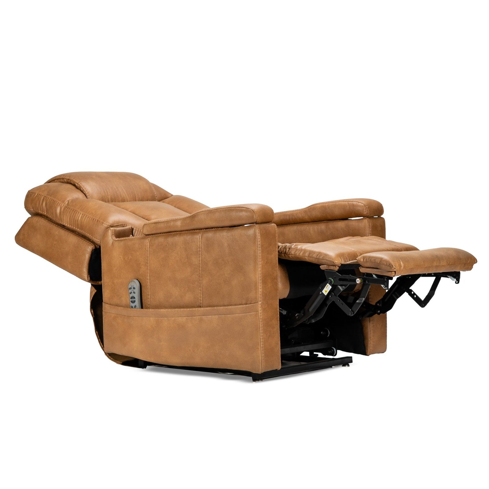 K Care Alivio Michelangelo Petite 4-Motor Electric Lift Recliner Chair in Light Brown - Image 3