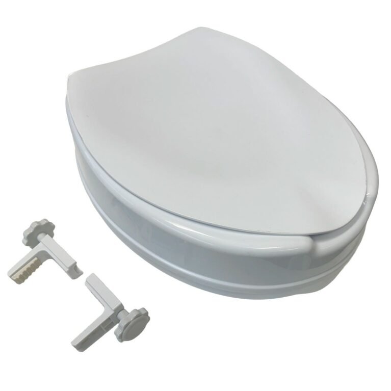 Toilet Seat Raiser with Lid 100mm