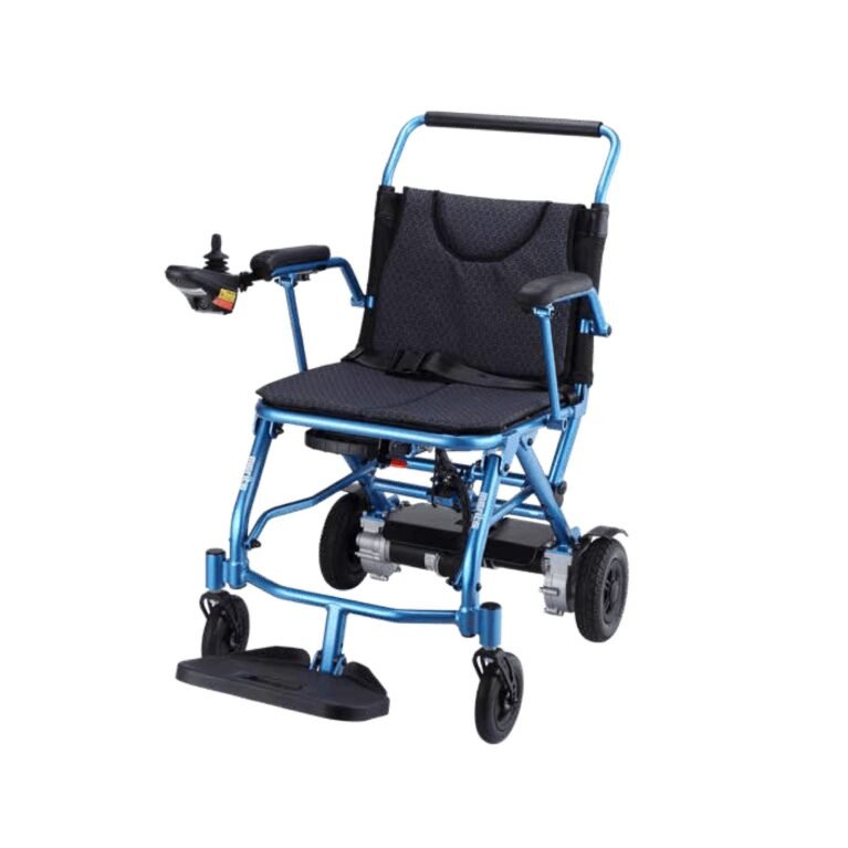 Merits Fold & Go Portable PWC - Includes Lithium Battery - Blue
