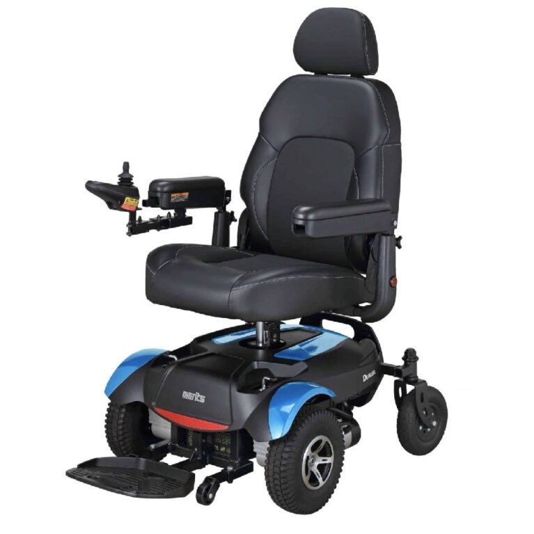 Merits Dualer Power Chair - Kite Blue
