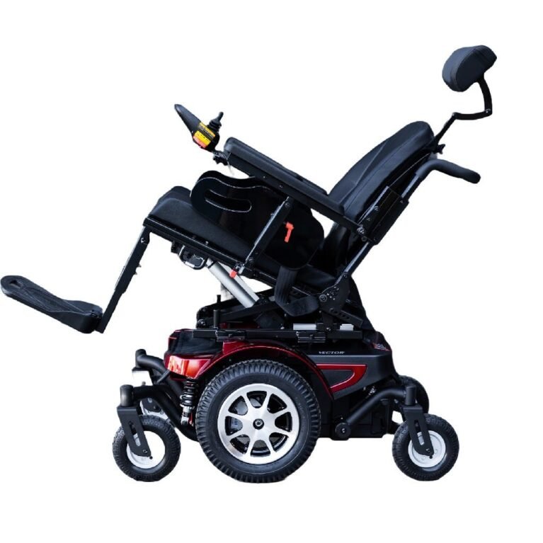 Merits Vector VR2 Tilt in Space Powerchair - Red