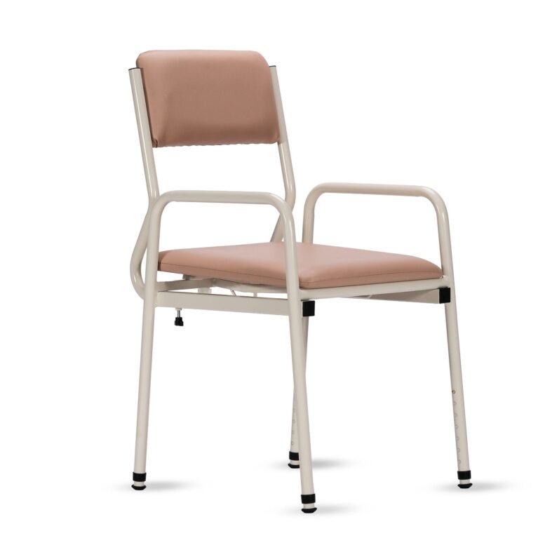 KCare Economy Bedside Commode with Removable Seat Adjustable Depth Fawn Vinyl