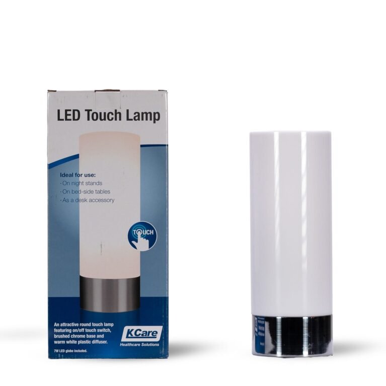 KCare Round Touch Lamp On/Off with Acrylic Shade