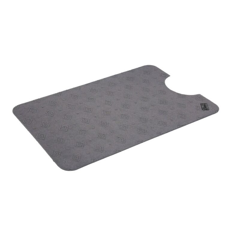 Conni Large Toilet Floor Mat - Grey